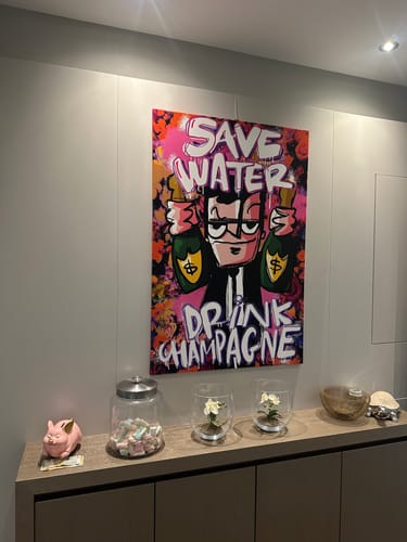 Customer photo review of Save water drink wine