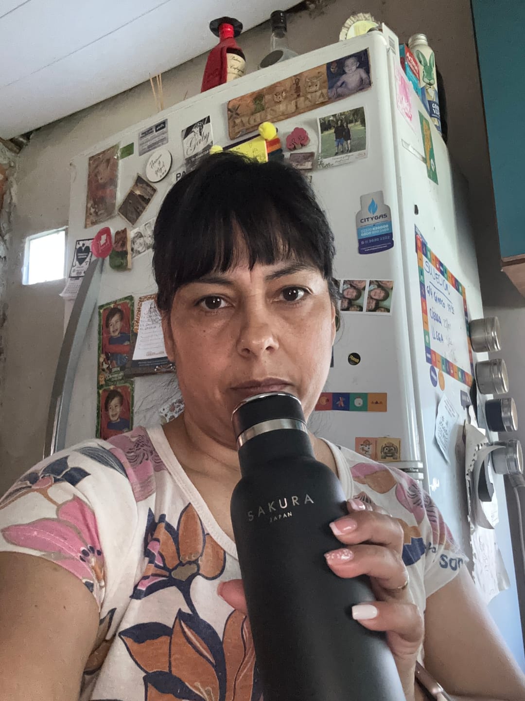 Customer photo review of Botella Térmica Sakura Acero Inoxidable 500 Ml Negra Mate