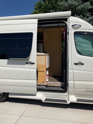 Customer photo review of Sliding Door Stop: Sprinter Van, Ford Transit Van & Promaster