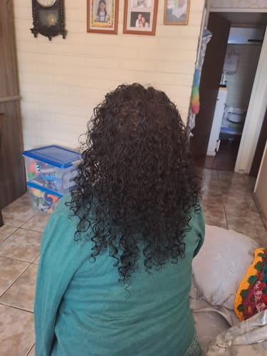 Customer photo review of Set Shampoo Rulos Definidos 350ml + Crema Peinar 250ml
