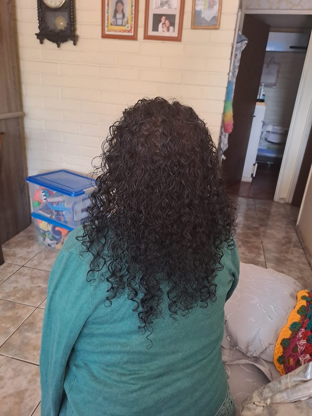 Customer photo review of Set Shampoo Rulos Definidos 350ml + Crema Peinar 250ml