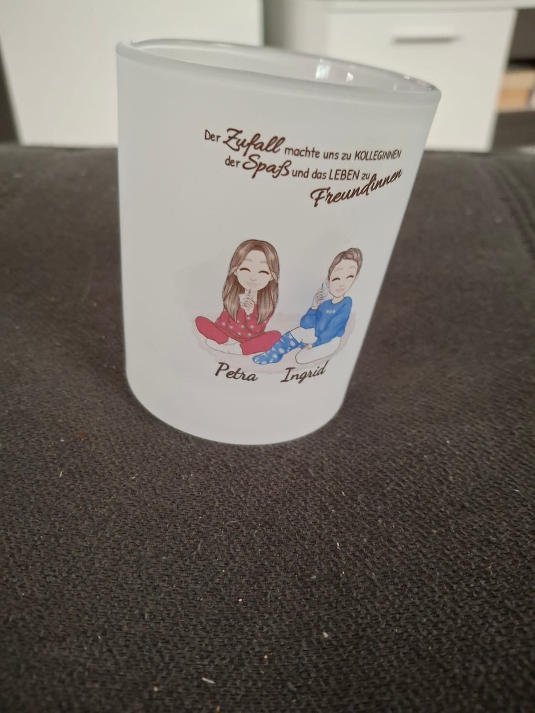 Customer photo review of Herzensmenschen - Personalisiertes Teelicht