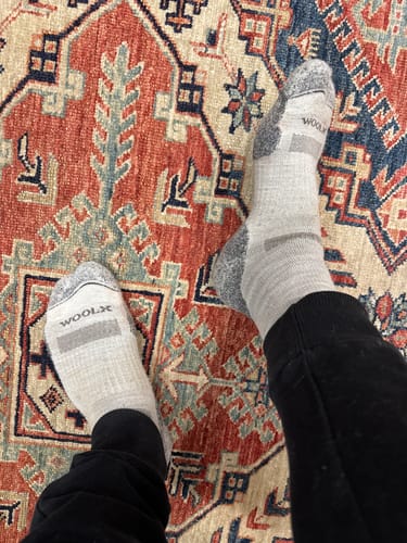 Customer photo review of Mens Harbor Crew Sock - Icicle