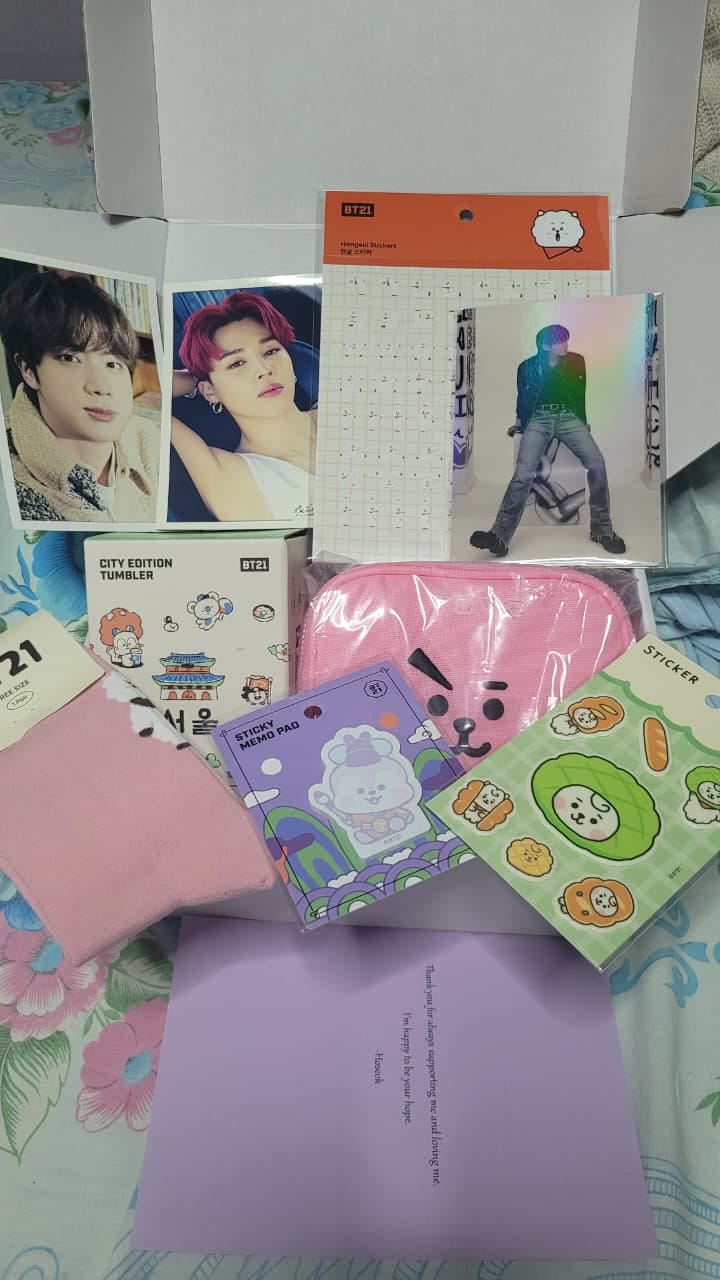 Customer photo review of BTS MYSTERY RANDOM BOX [RENEWAL VERSION]