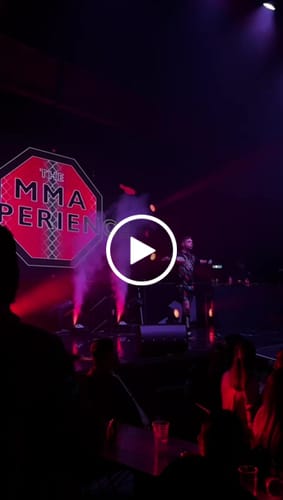 Customer video review of Eryx Blue/Red Flatline Hybrid MMA Shorts