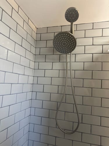 Customer photo review of 3-Spray Dual Shower Head Set