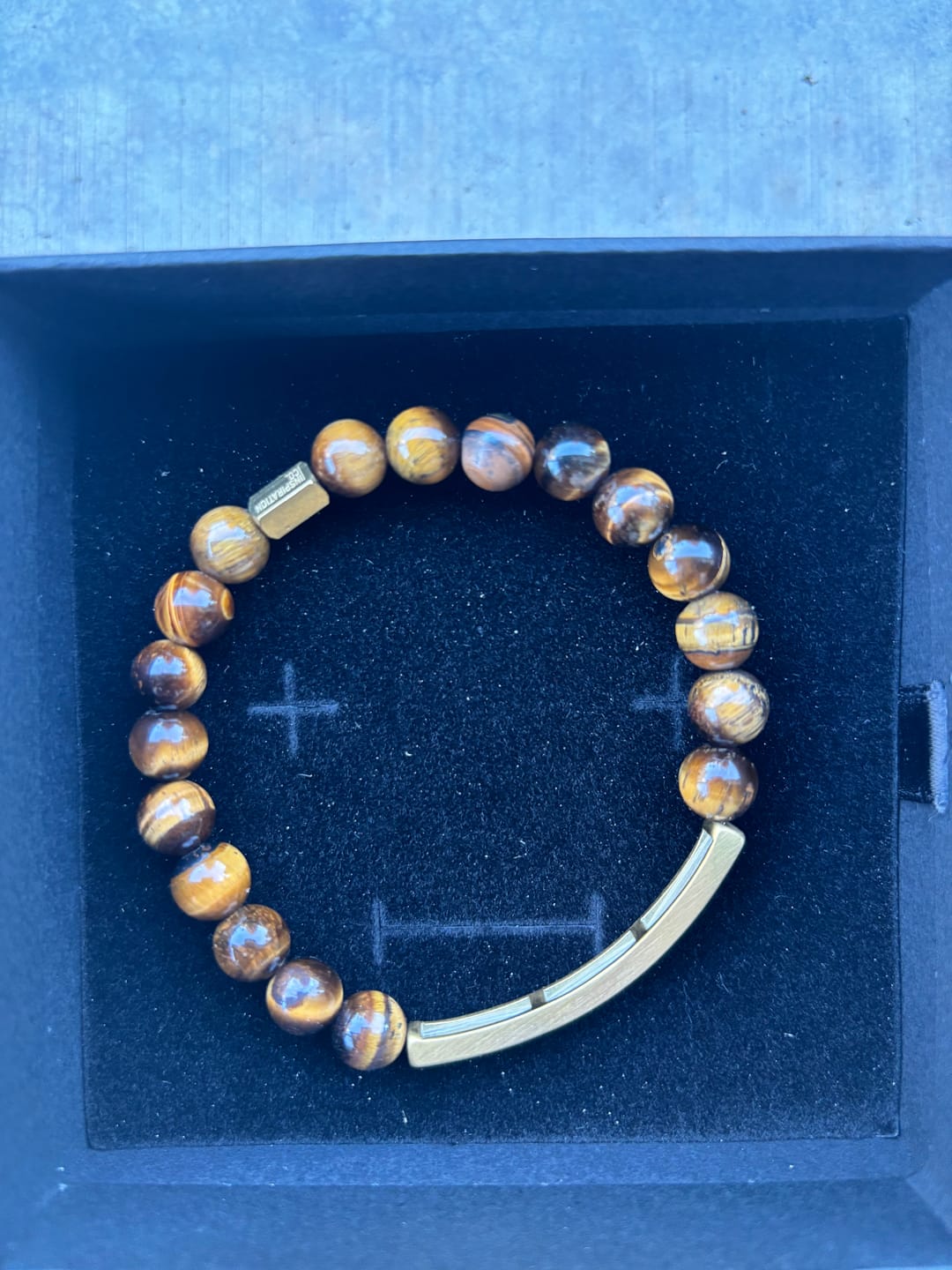 Customer photo review of Tiger Eye Custom Bracelet