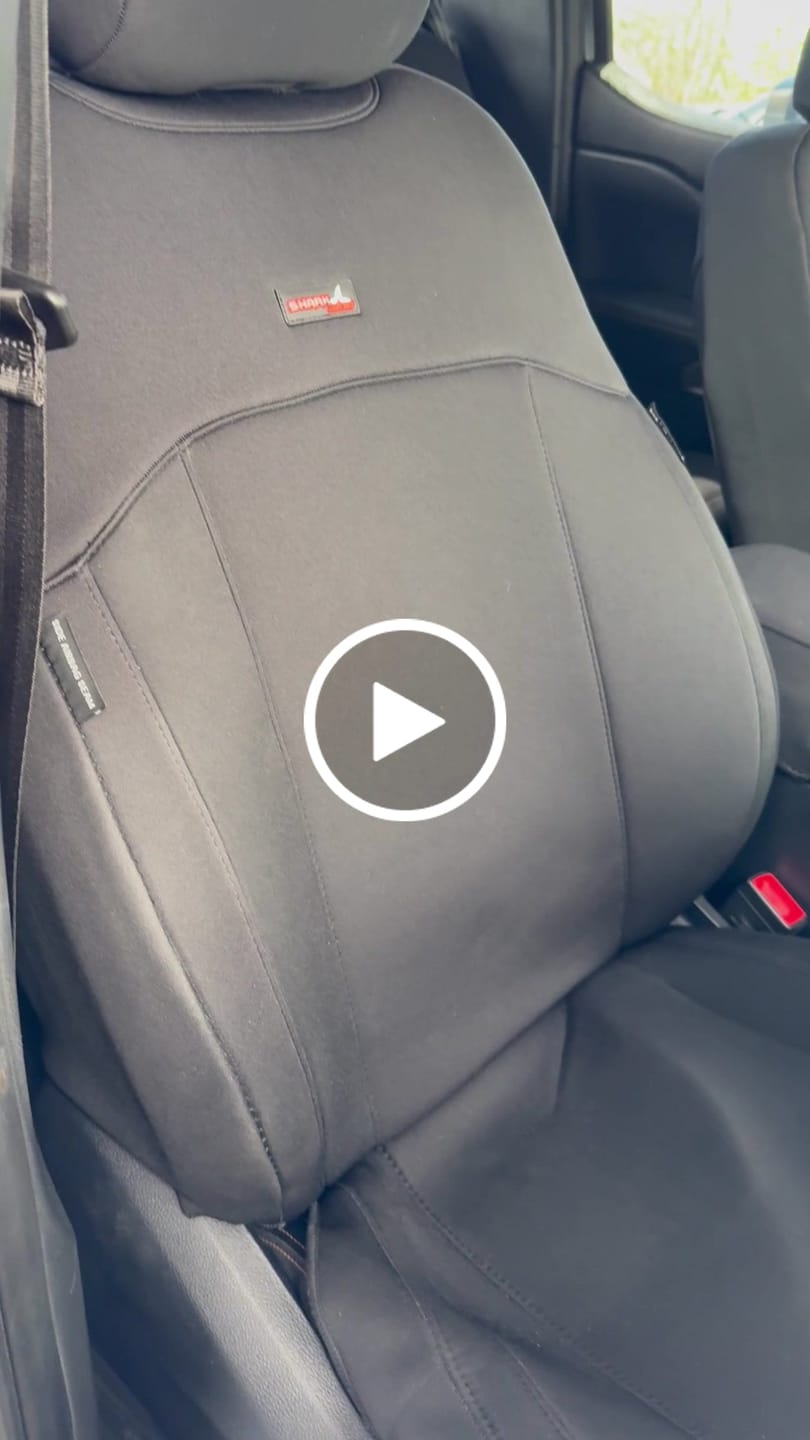 Customer video review of Sharkskin PLUS Neoprene Seat Covers for Ford RANGER NEXT-GEN XLT
