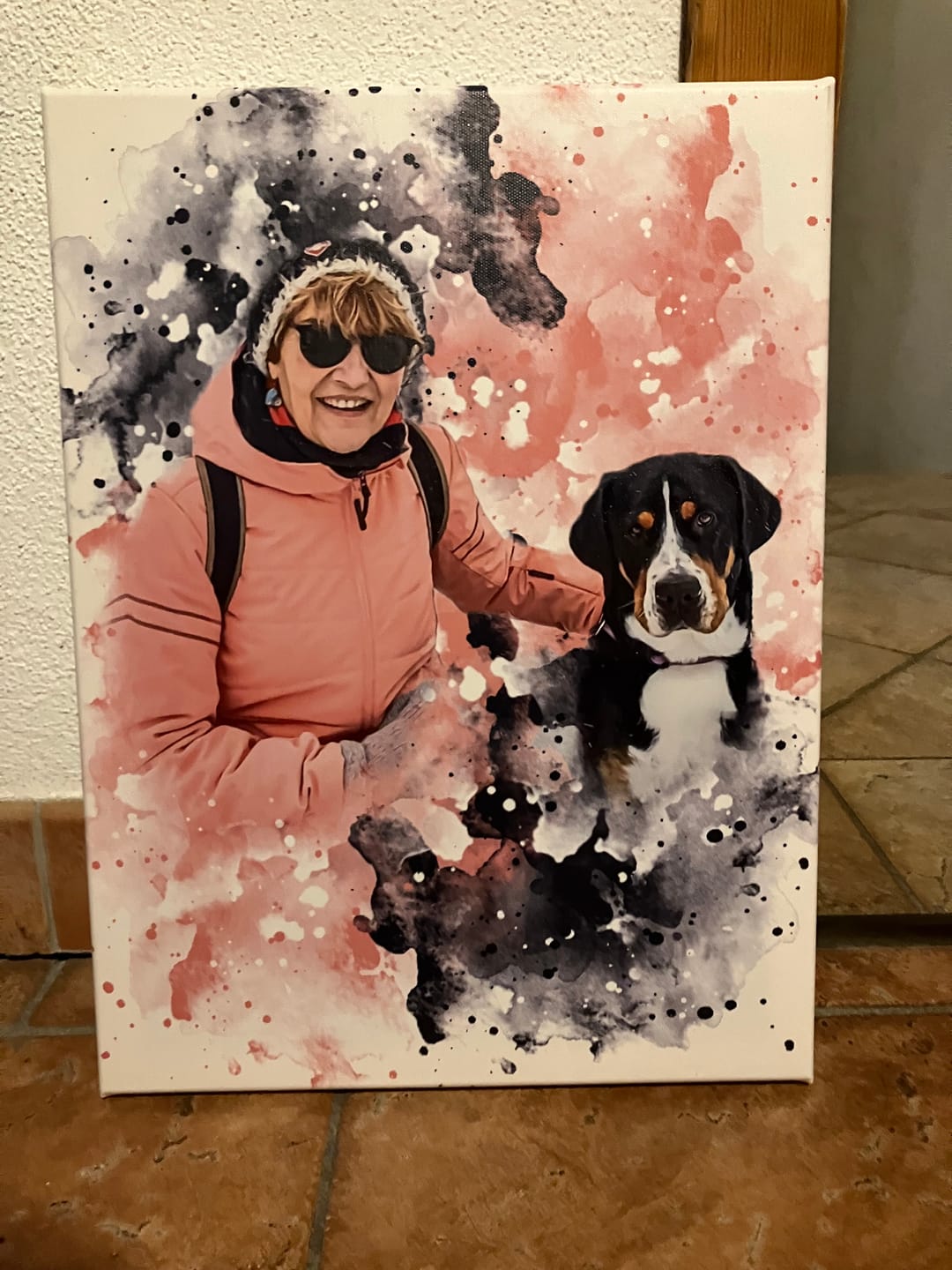 Customer photo review of Tierisches Wasserfarben Portrait
