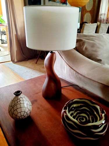Customer photo review of Wooden Art Lamp #WL053