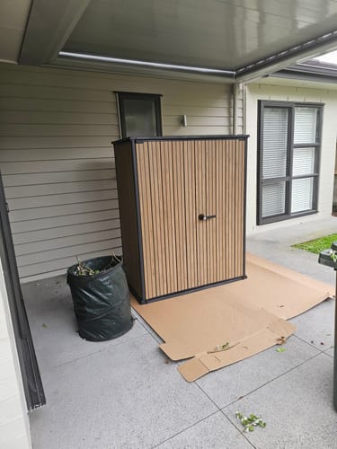Customer photo review of Venetian High Store Plus Shed Brown - Signature Collection