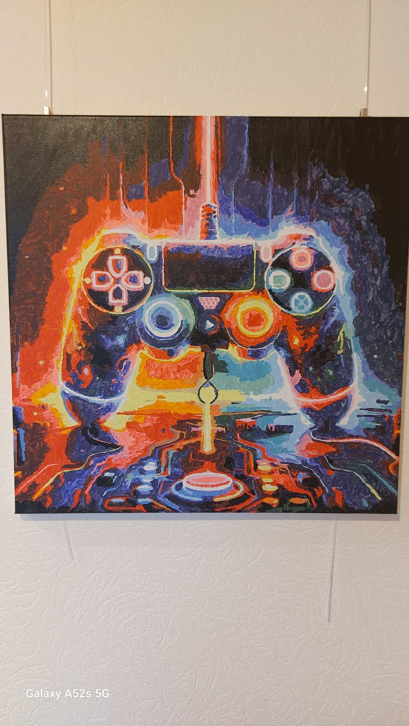 Customer photo review of Malen nach Zahlen - Neon-Symphonie des Spiels