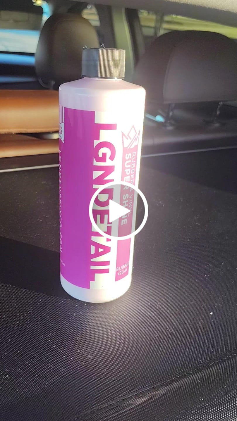 Customer video review of Rubber & Vinyl Super Shine