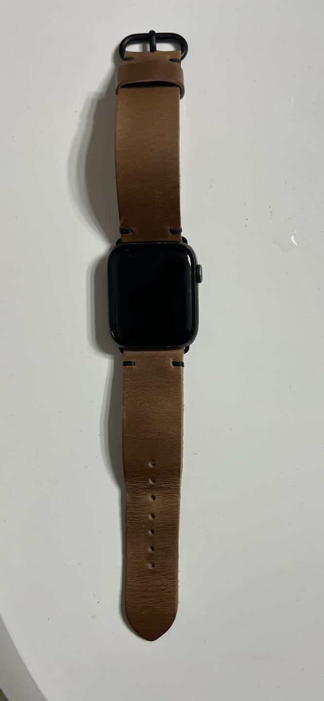 Customer photo review of Horween Natural Chromexcel | Black Thread