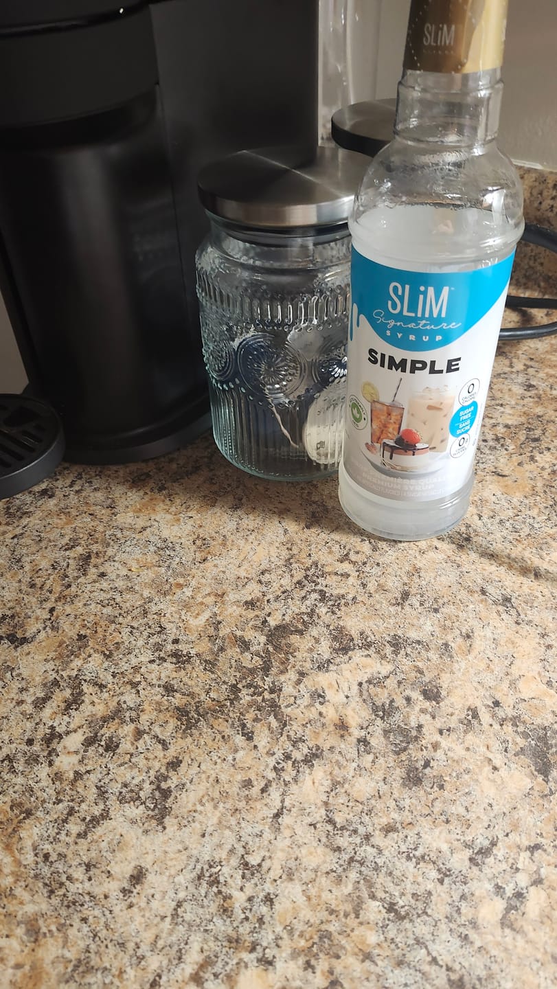 Customer photo review of Slim Syrups - Sugar Free Syrups - 750ml
