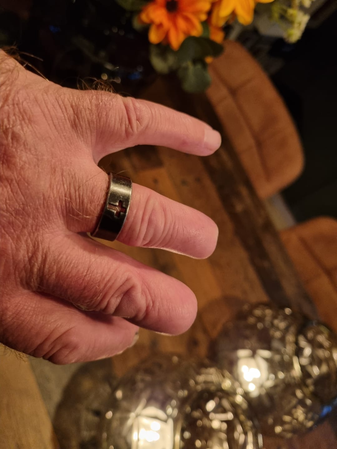 Customer photo review of BLACKED CROSS.