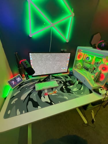 Customer photo review of Arctic Swirl Mousepad