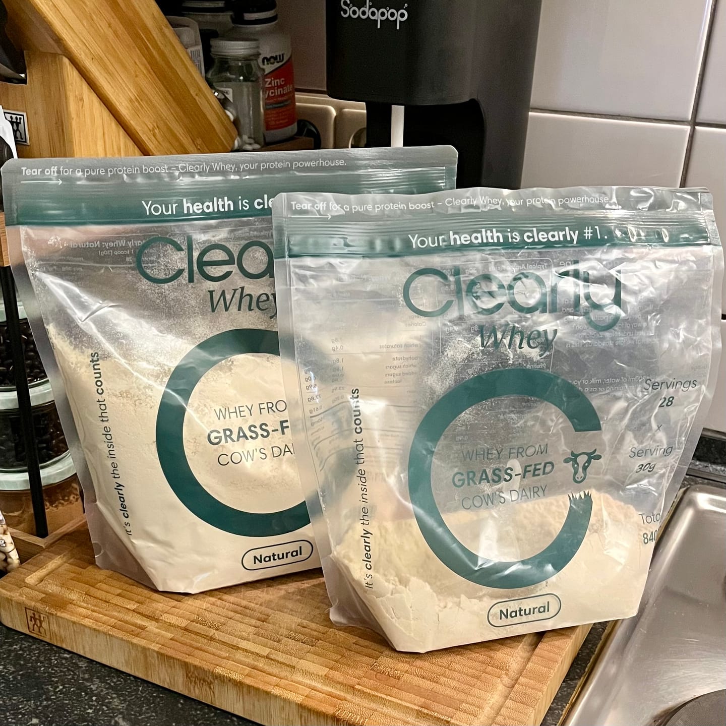 Customer photo review of Grass-fed Whey