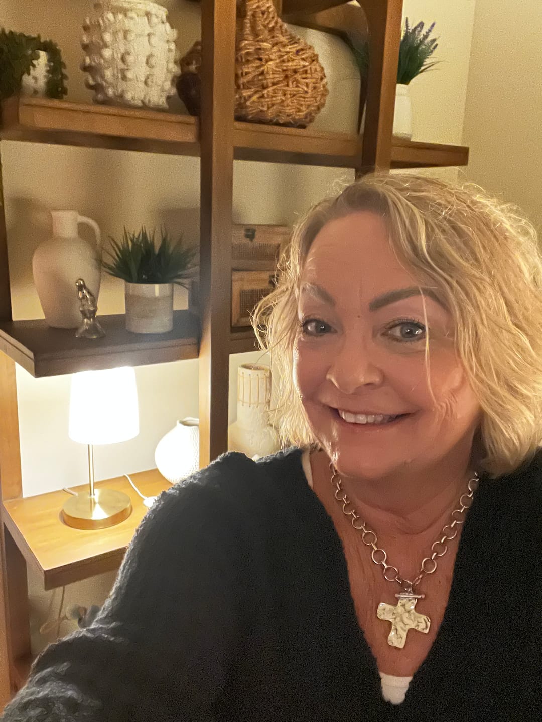 Customer photo review of The Eternal Hammered Necklace