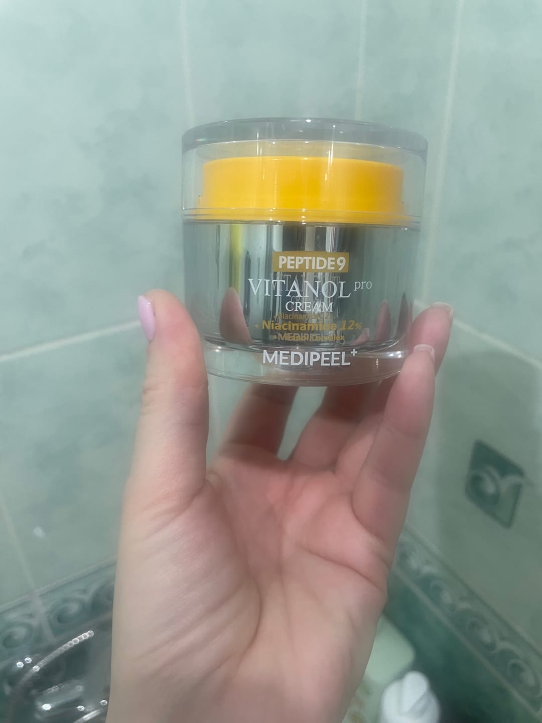 Customer photo review of Liftinga krēms ar peptīdiem un 12% niacinamīdu MEDI-PEEL Peptide 9 Vitanol PRO Cream