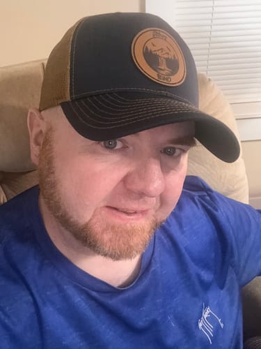 Customer photo review of Premium Custom Leather Patch Hats (Wholesale)