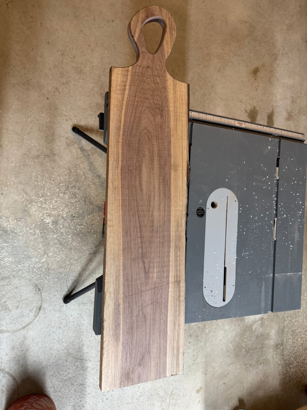 Customer photo review of Organic Handle Acrylic Router Template