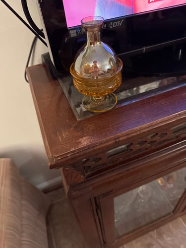 Customer photo review of Iridescent Glass Vases