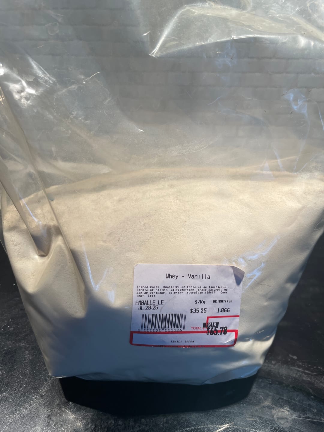Customer photo review of VRAC - Whey (1lb)
