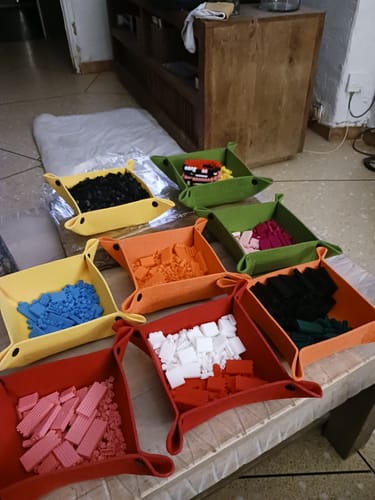 Customer photo review of Boîtes de tri des pièces 25x25 cm