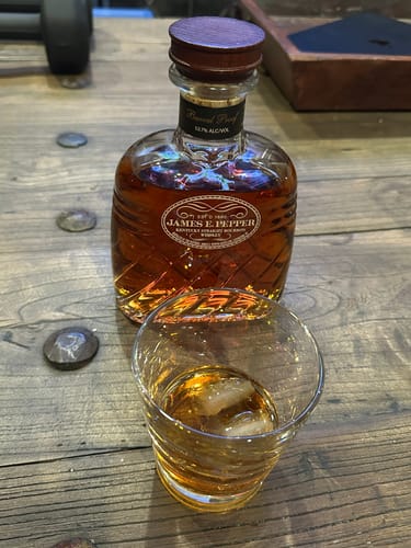 Customer photo review of James E. Pepper Barrel Proof Bourbon Whiskey (750ml)