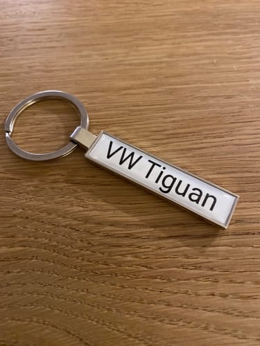 Customer photo review of Kennzeichen Schlüsselanhänger Mini Nummernschild Metall