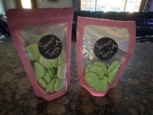 Customer photo review of Just Enough - Cucumber Lime Slices - 8oz