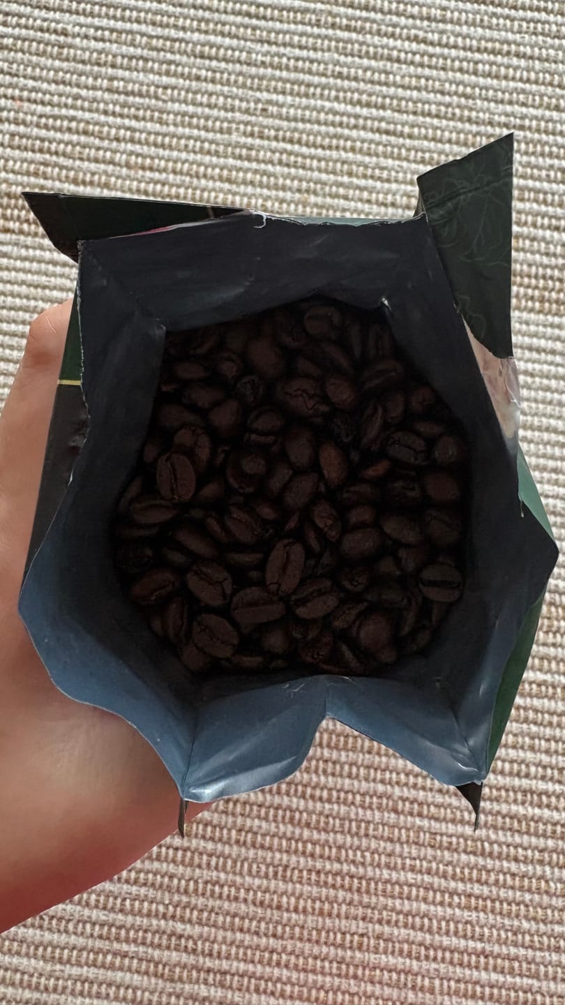 Customer photo review of COSTA RICAN DARK ROAST COFFEE