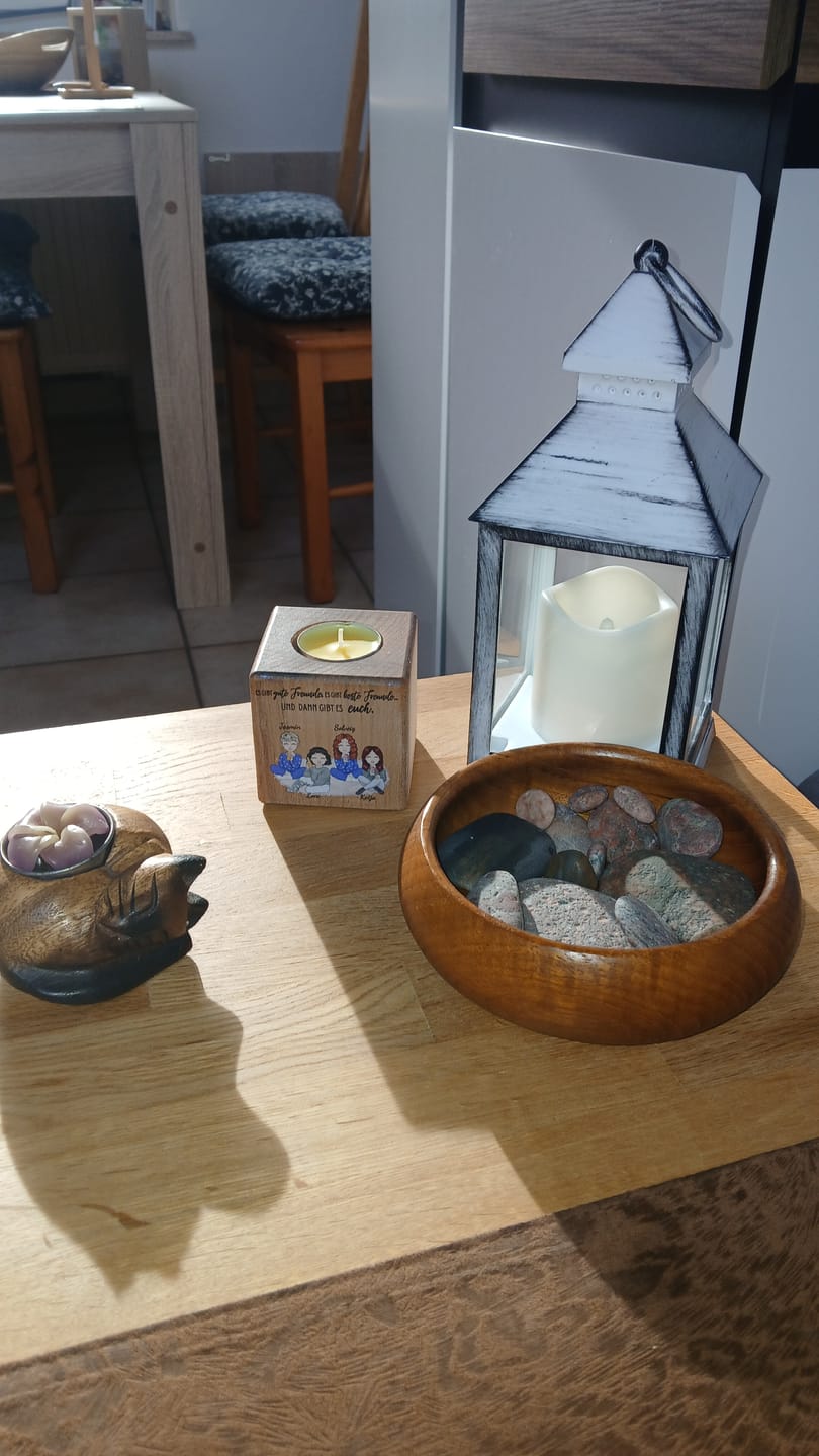 Customer photo review of Herzensmenschen - Personalisierter Kerzenwürfel