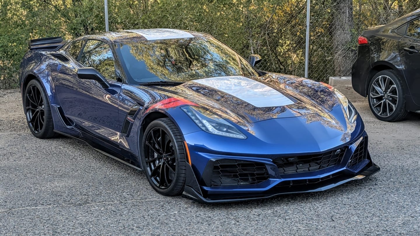 Customer photo review of Corvette C7 ZR1 Conversion Front Bumper Kit