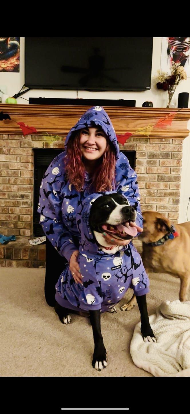 Customer photo review of Halloween Human Hoodie - Purple