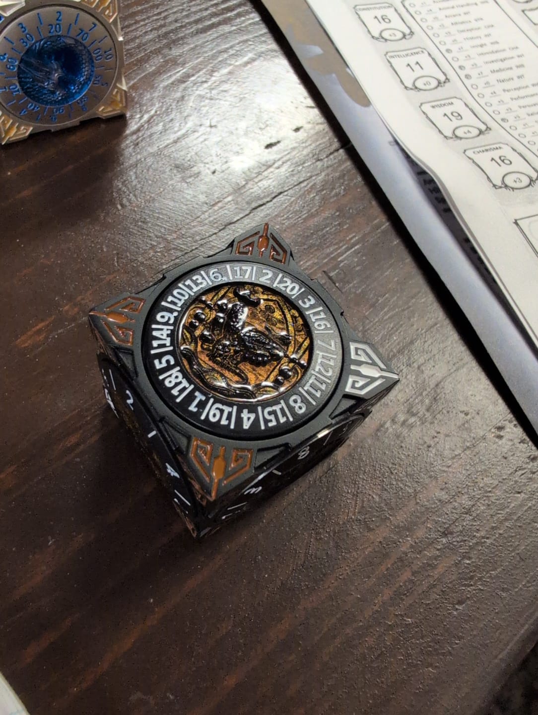 Customer photo review of Masters Dice Relic #000 – Class Legacy Spinner | 7 -in-1 Dual-Spinner Metal Dice