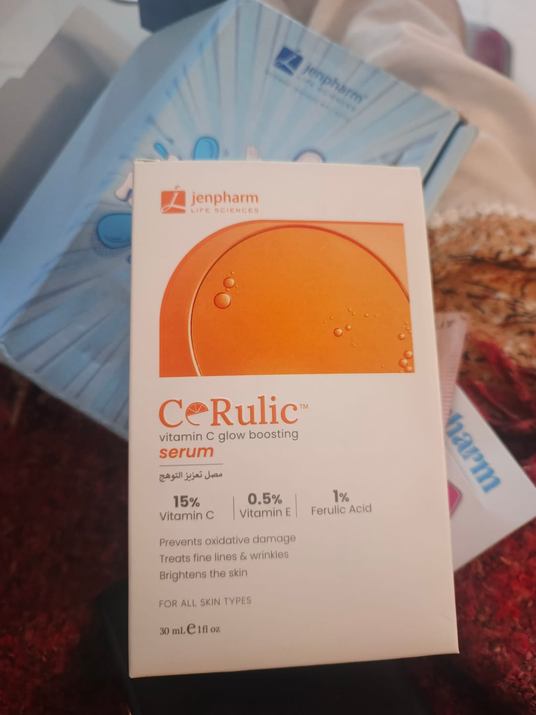 Customer photo review of Cerulic Glow Boosting Serum