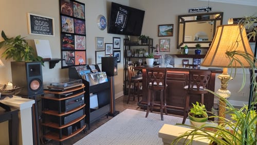 Customer photo review of 12" Vinyl Record Display Frame - LP Wall Storage