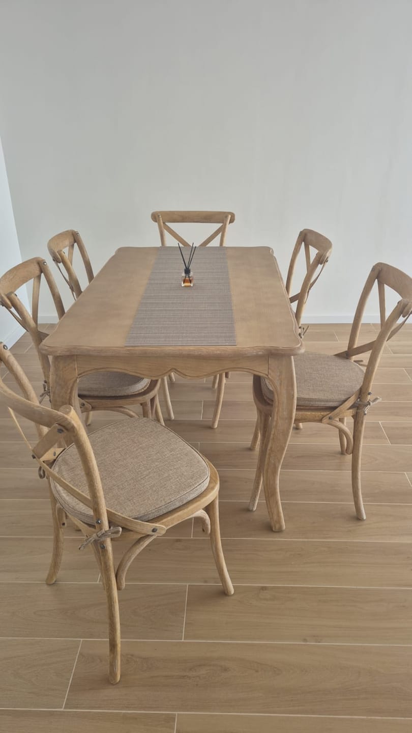 Customer photo review of Cojin Beige Crossback Lino 30mm