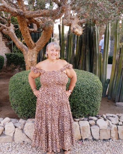 Customer photo review of Hear My Roar Dress