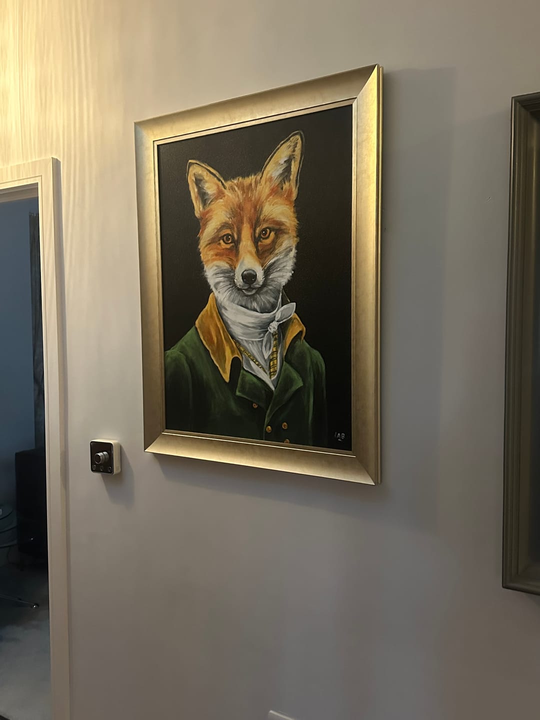 Customer photo review of Dapper Fox (Large Gold Version) By Louise Brown