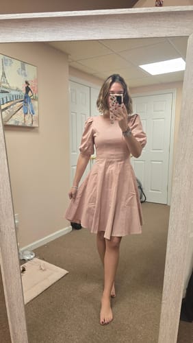 Customer photo review of The Oxford Dress