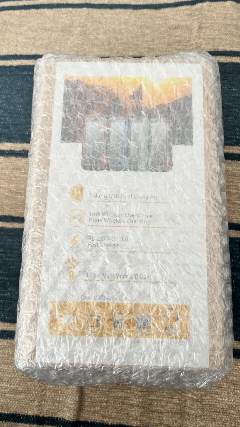 Customer photo review of Wochee XCore Ultimate 6+1 Solar Powerbank