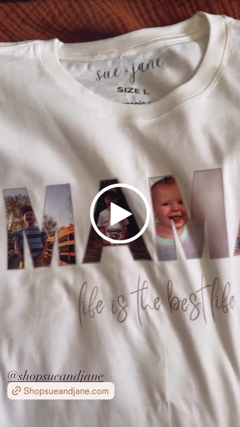 Customer video review of Personalized Mama Organic Cotton Tee