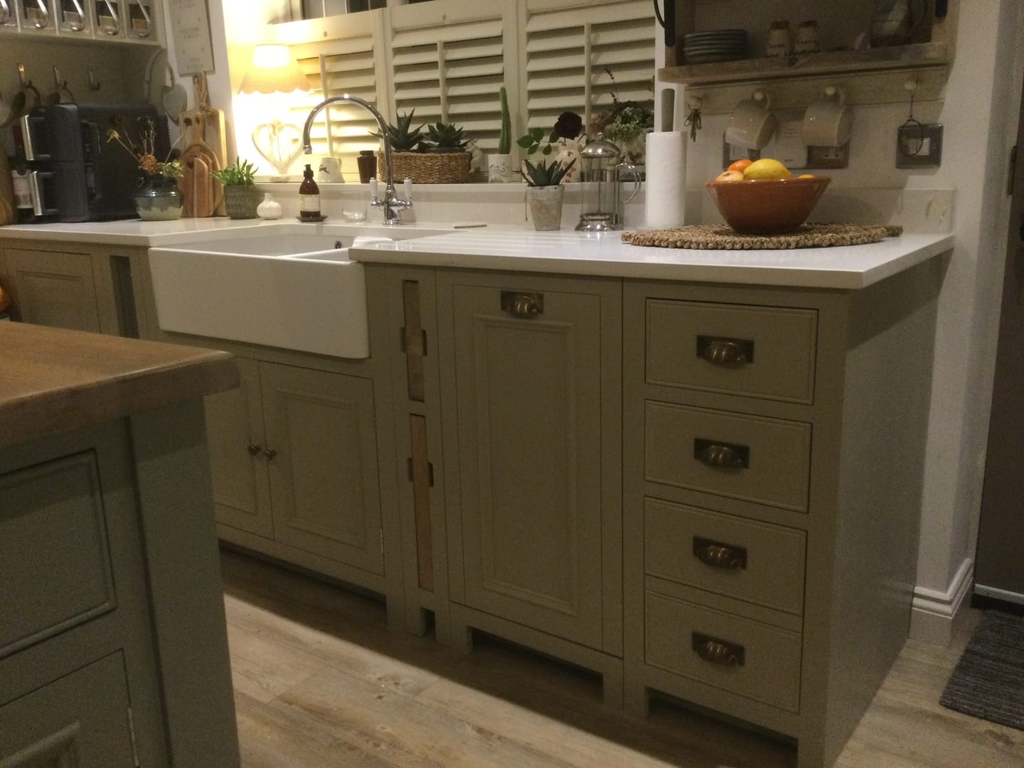 Customer photo review of Classic Aged Brass Cupboard Handles