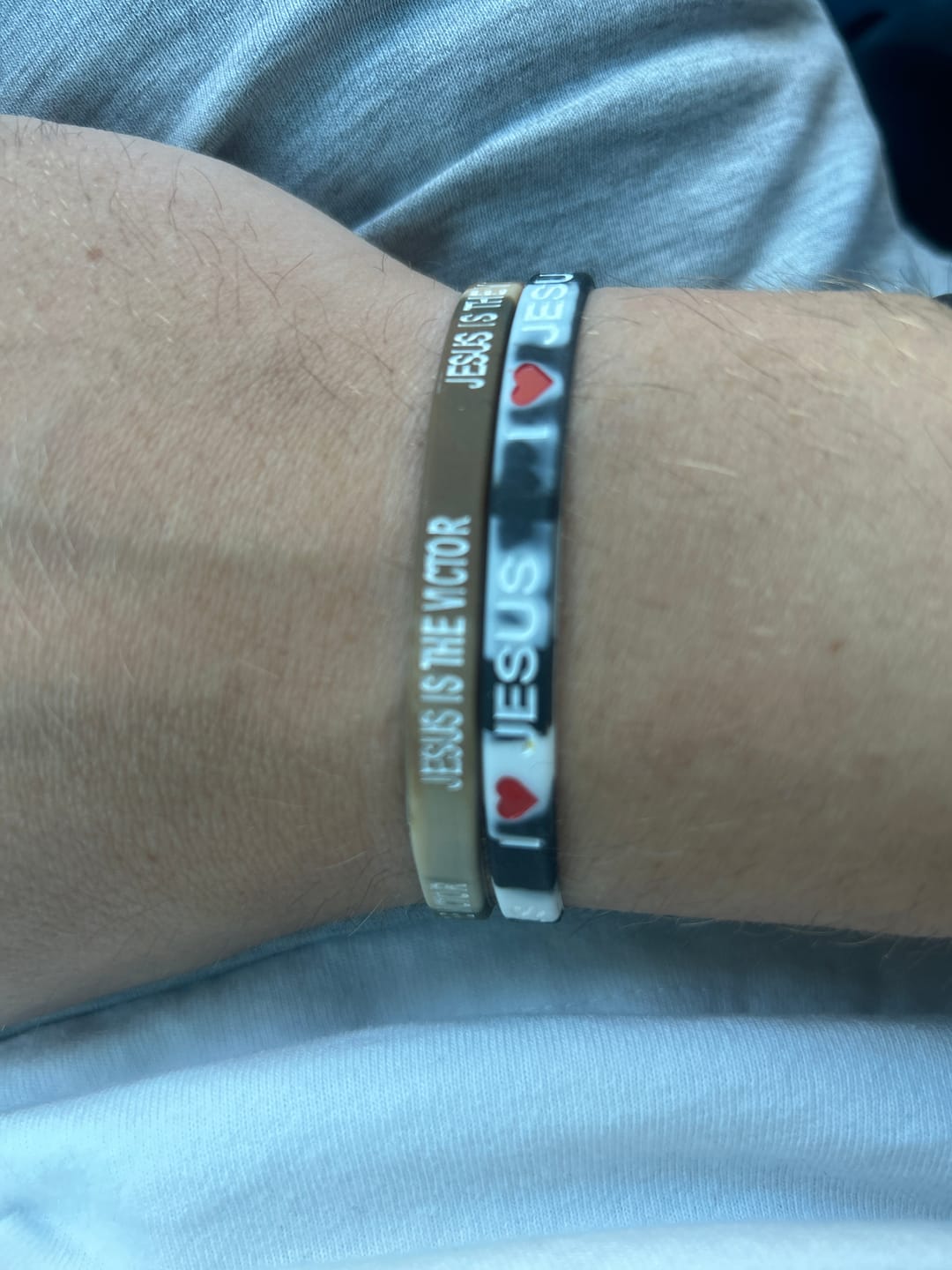 Customer photo review of Christian Rubber Bracelet Packs