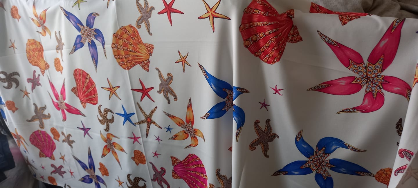 Customer photo review of Sea Shell Fabric by Metre