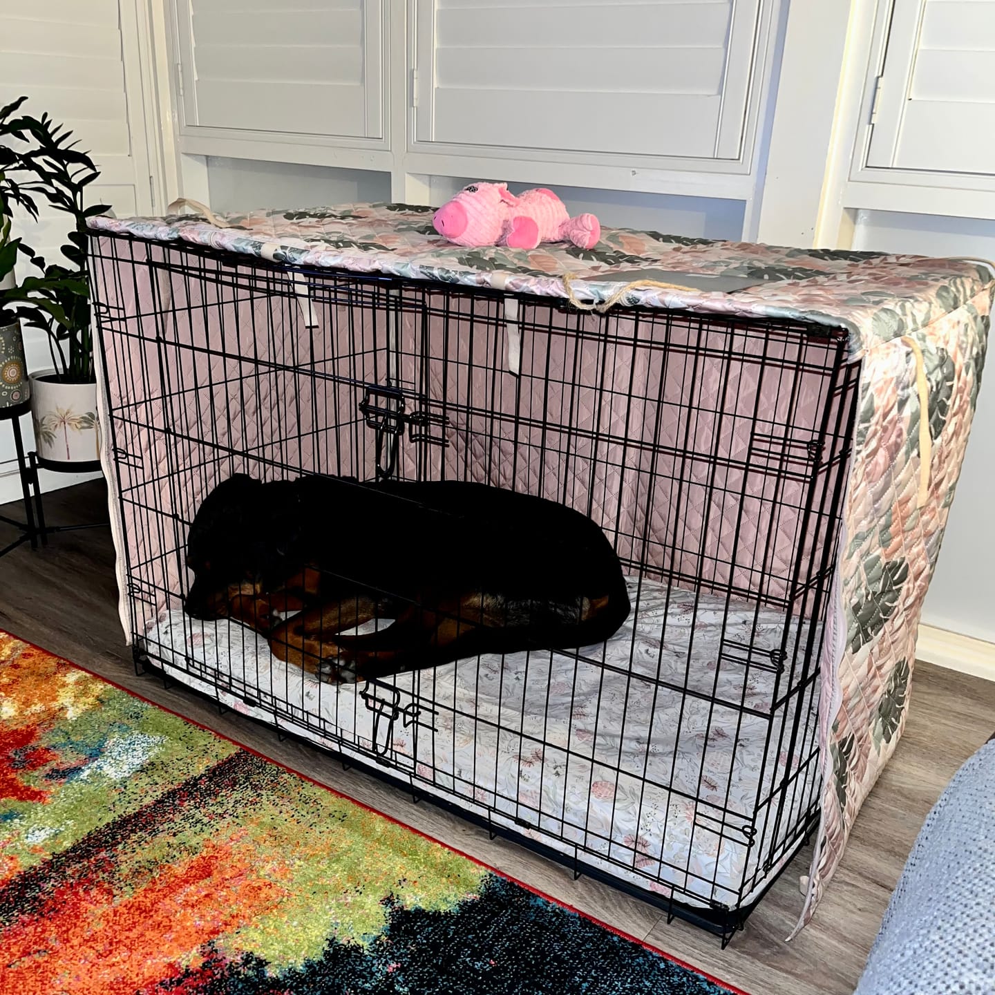 Customer photo review of Kangaroo Dog Crate Mat