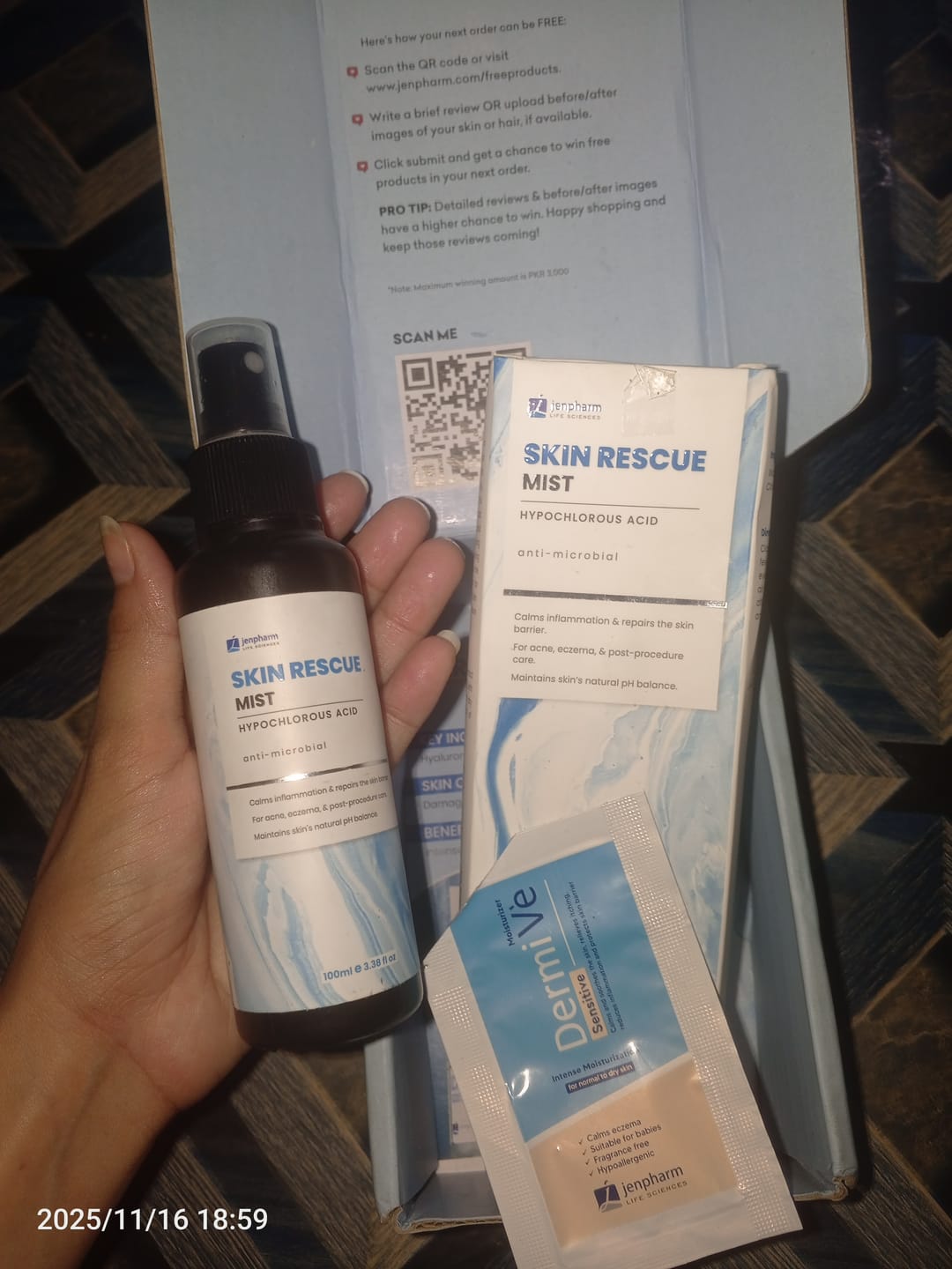 Customer photo review of Skin Rescue Mist
